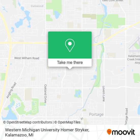 Western Michigan University Homer Stryker map