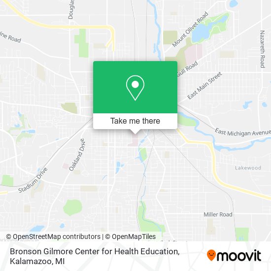 Mapa de Bronson Gilmore Center for Health Education