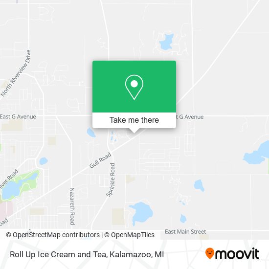 Roll Up Ice Cream and Tea map