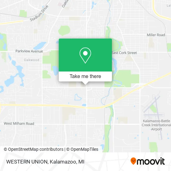 WESTERN UNION map