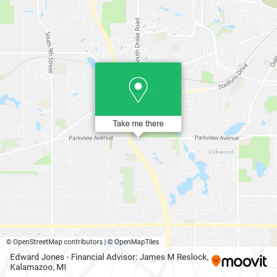 Mapa de Edward Jones - Financial Advisor: James M Reslock