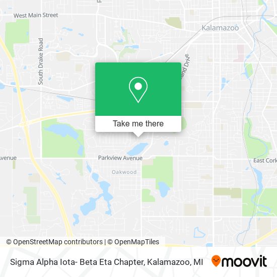 Mapa de Sigma Alpha Iota- Beta Eta Chapter