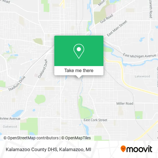 Kalamazoo County DHS map