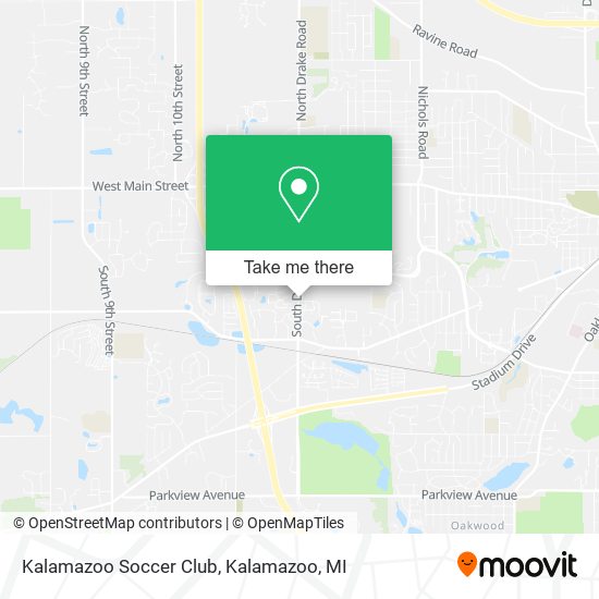 Kalamazoo Soccer Club map