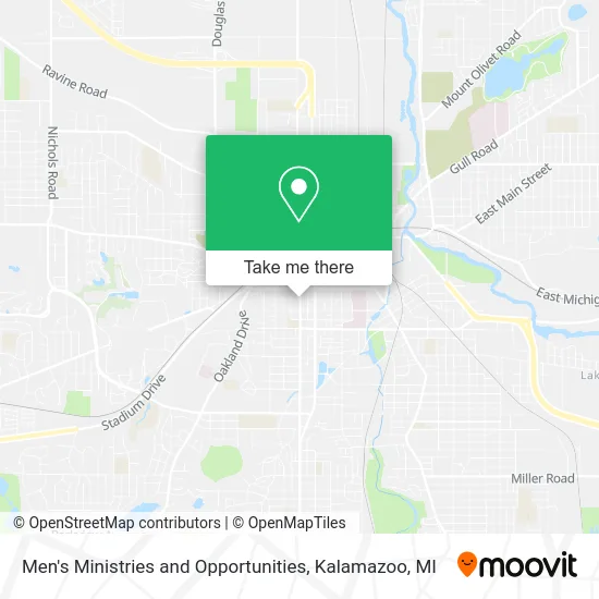 Men's Ministries and Opportunities map