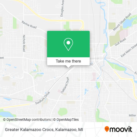 Mapa de Greater Kalamazoo Crocs