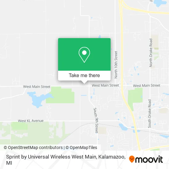 Sprint by Universal Wireless West Main map