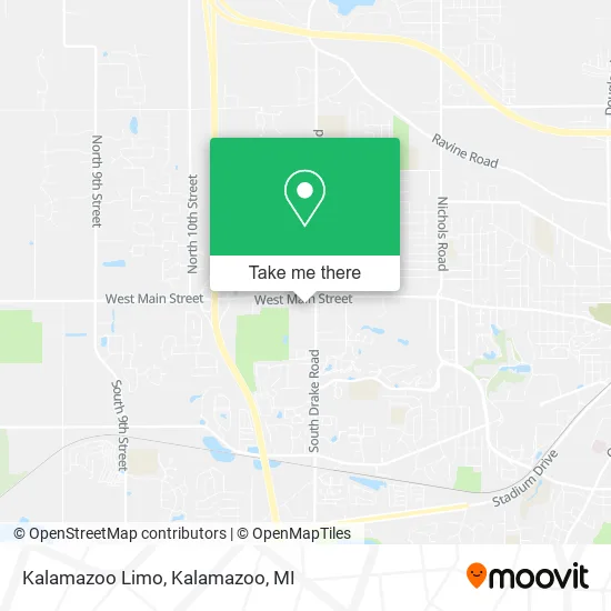 Kalamazoo Limo map