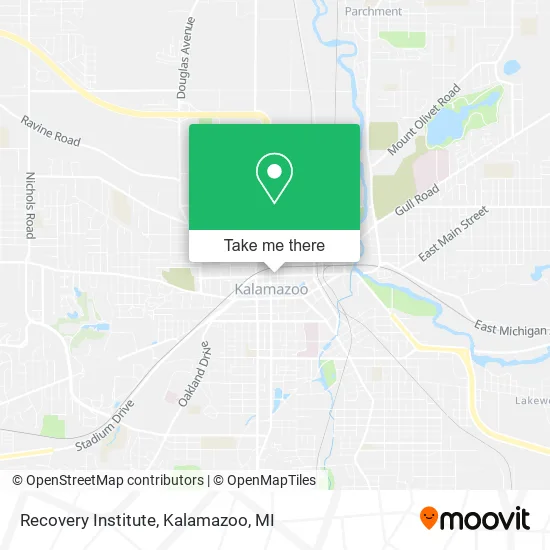 Recovery Institute map