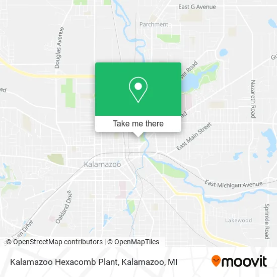 Kalamazoo Hexacomb Plant map