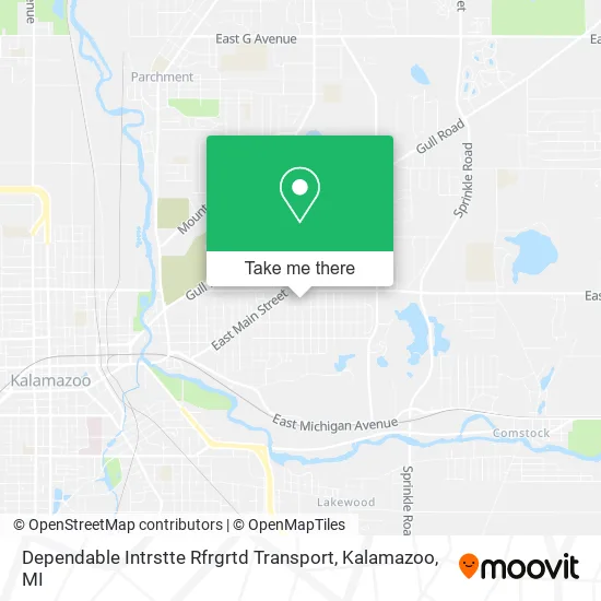 Dependable Intrstte Rfrgrtd Transport map