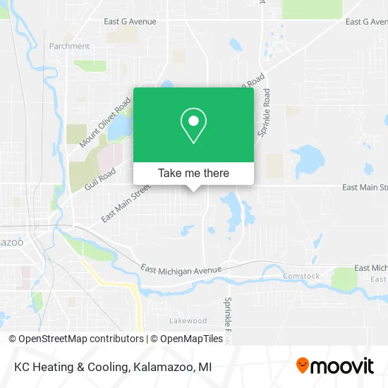 KC Heating & Cooling map