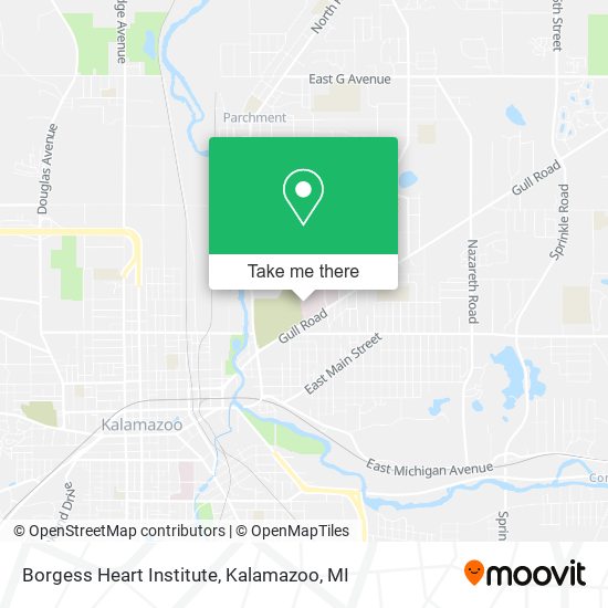 Borgess Heart Institute map