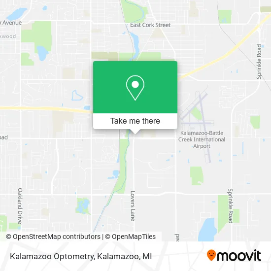 Kalamazoo Optometry map