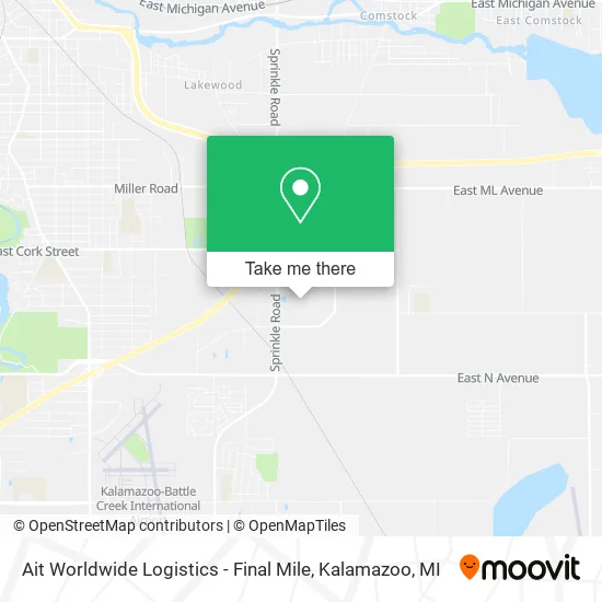 Mapa de Ait Worldwide Logistics - Final Mile