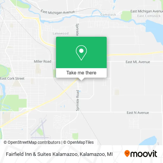 Mapa de Fairfield Inn & Suites Kalamazoo