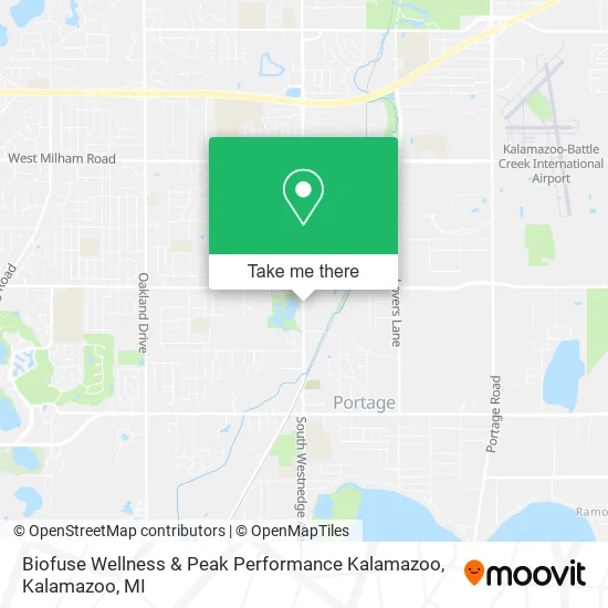Biofuse Wellness & Peak Performance Kalamazoo map