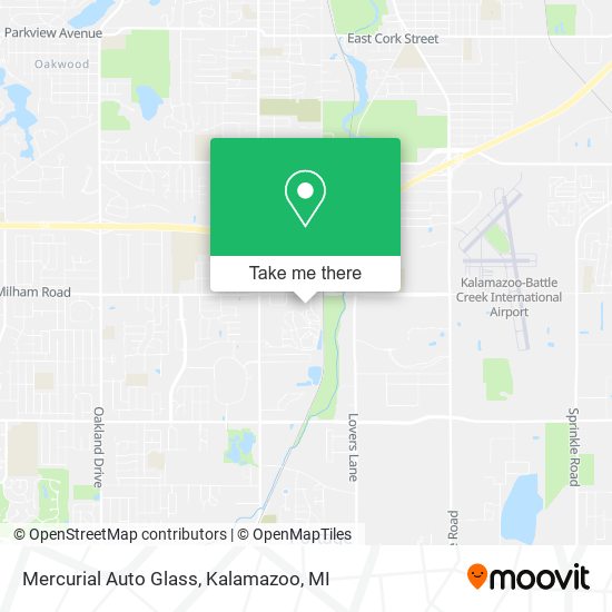 Mercurial Auto Glass map