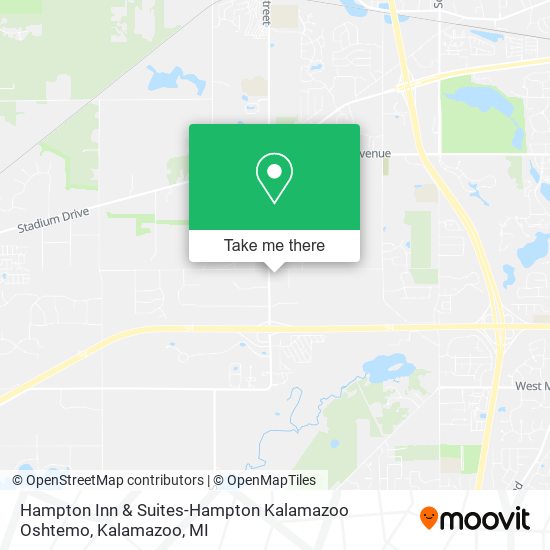 Mapa de Hampton Inn & Suites-Hampton Kalamazoo Oshtemo