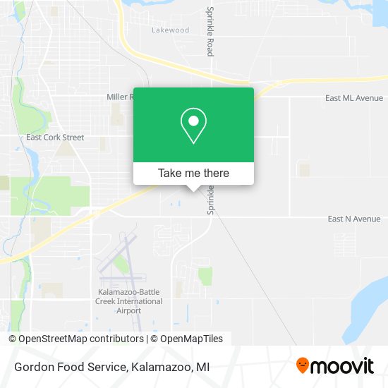 Mapa de Gordon Food Service