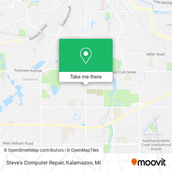 Steve's Computer Repair map