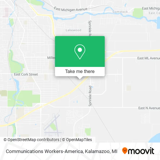 Mapa de Communications Workers-America