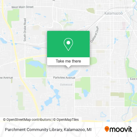 Parchment Community Library map