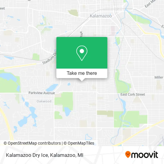 Kalamazoo Dry Ice map