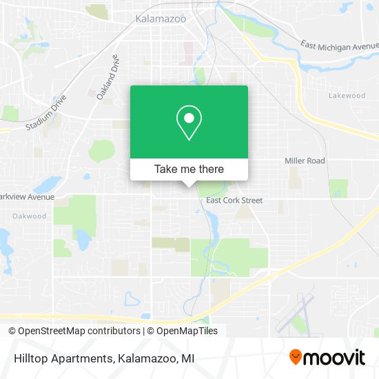 Mapa de Hilltop Apartments