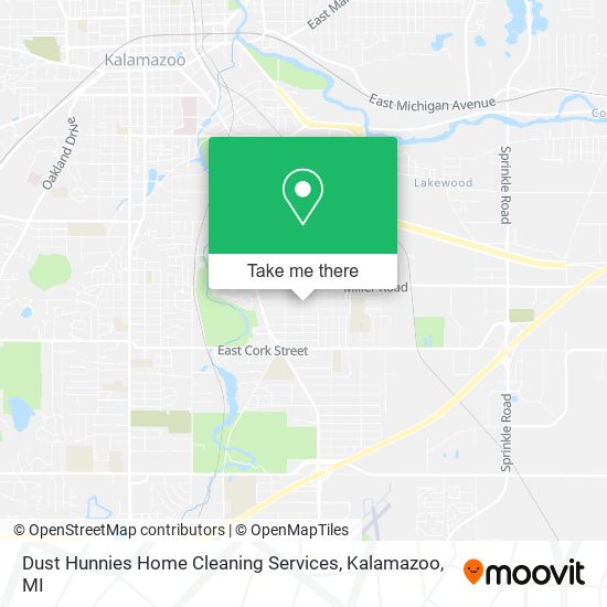 Mapa de Dust Hunnies Home Cleaning Services