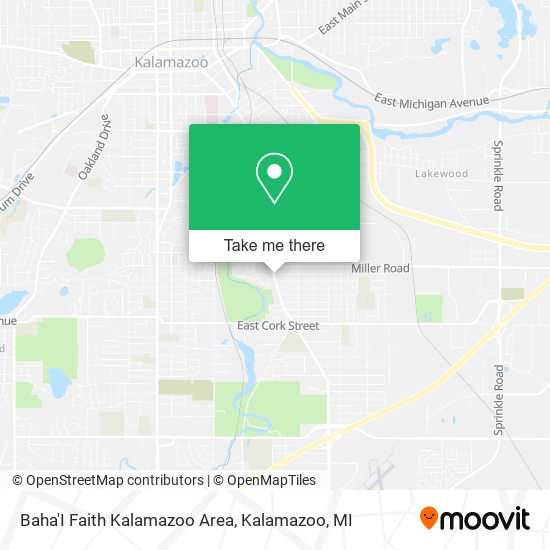 Mapa de Baha'I Faith Kalamazoo Area