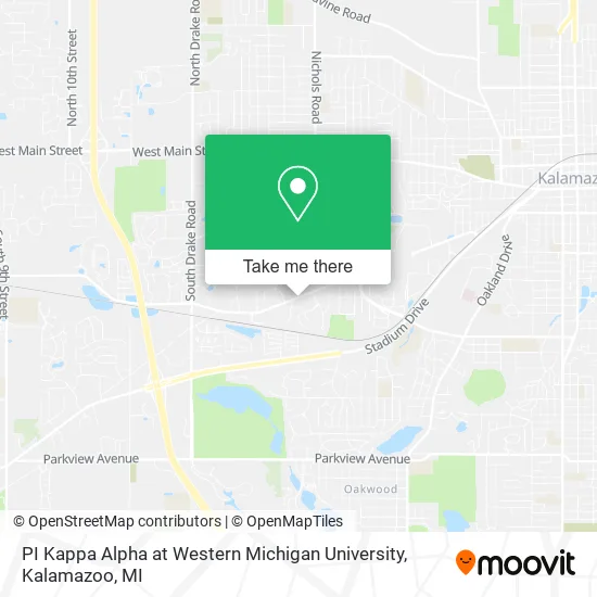 Mapa de PI Kappa Alpha at Western Michigan University