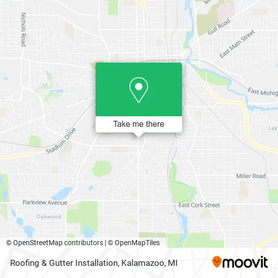 Roofing & Gutter Installation map