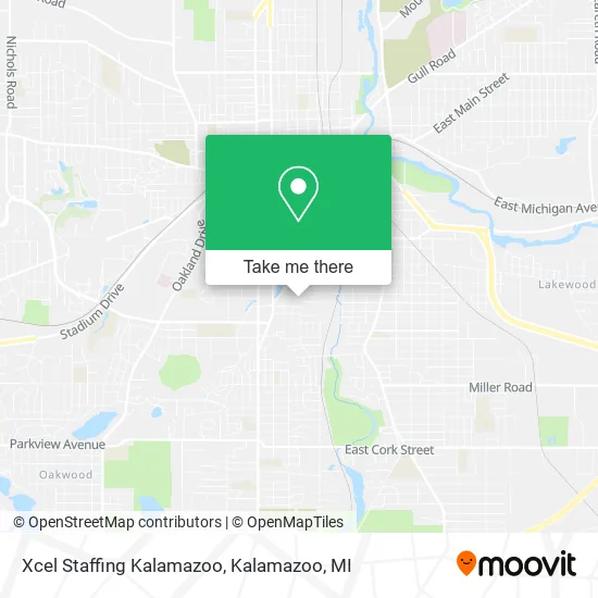Mapa de Xcel Staffing Kalamazoo