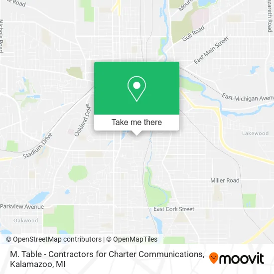 Mapa de M. Table - Contractors for Charter Communications