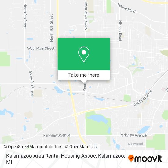 Mapa de Kalamazoo Area Rental Housing Assoc