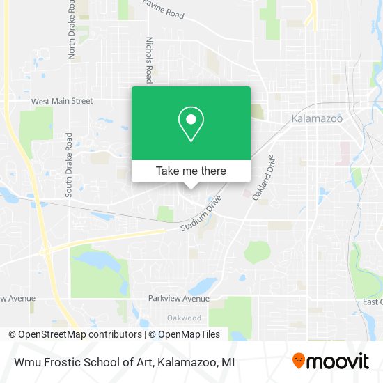 Mapa de Wmu Frostic School of Art