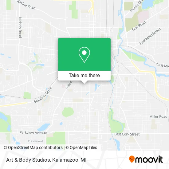 Art & Body Studios map