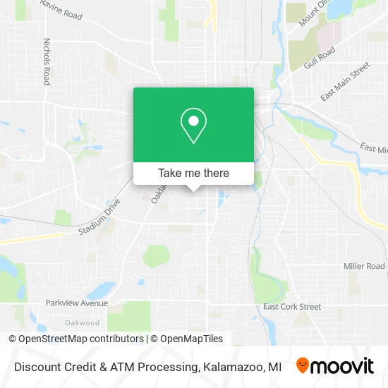 Discount Credit & ATM Processing map