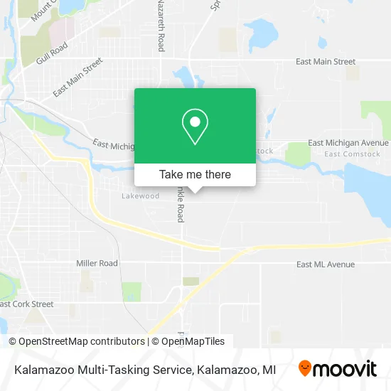 Mapa de Kalamazoo Multi-Tasking Service