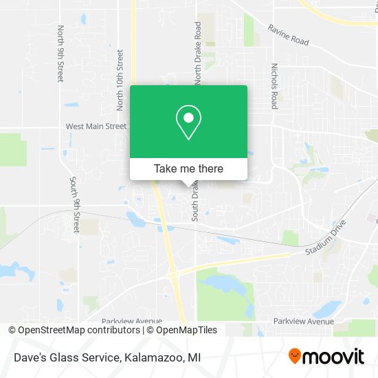 Mapa de Dave's Glass Service