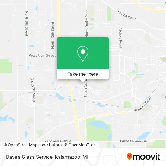 Dave's Glass Service map