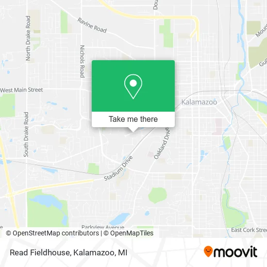 Mapa de Read Fieldhouse