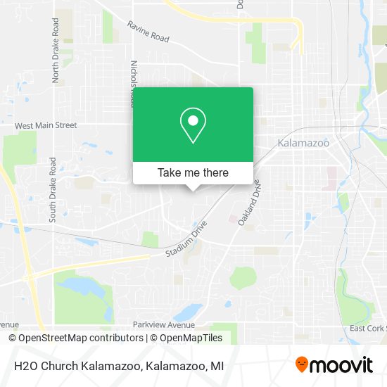 Mapa de H2O Church Kalamazoo
