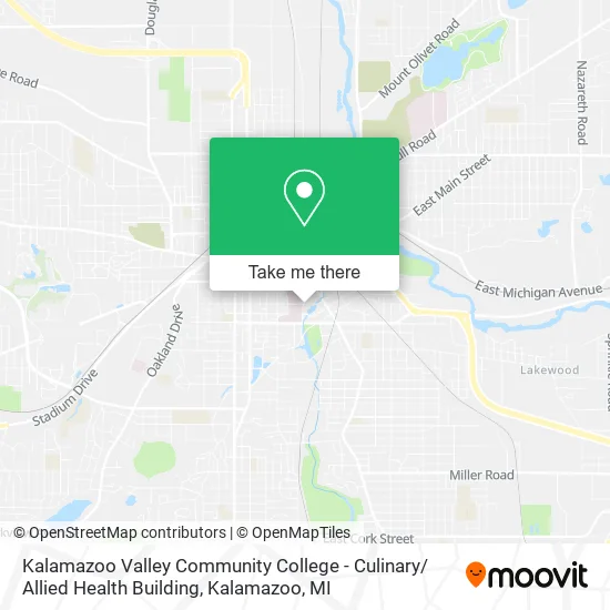 Kalamazoo Valley Community College - Culinary/ Allied Health Building map