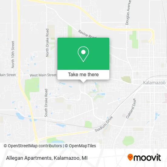 Allegan Apartments map
