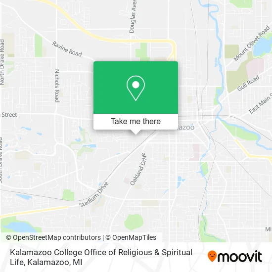Mapa de Kalamazoo College Office of Religious & Spiritual Life