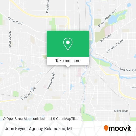 Mapa de John Keyser Agency