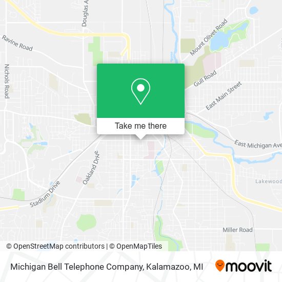 Mapa de Michigan Bell Telephone Company