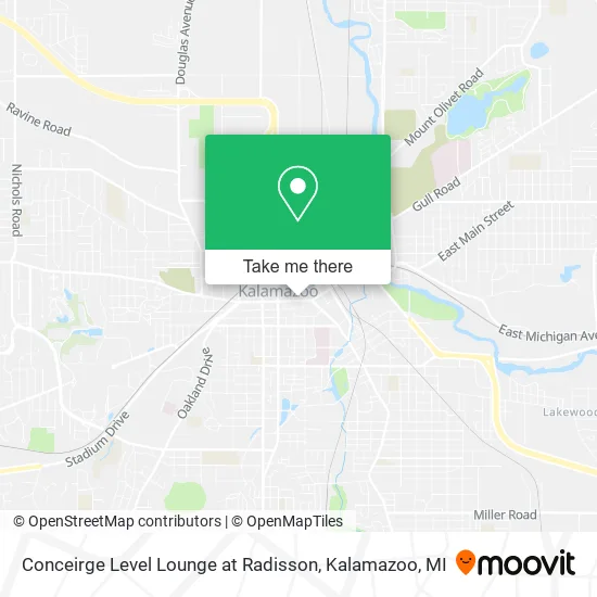 Mapa de Conceirge Level Lounge at Radisson